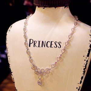 Crystal Cubic Zirconia Necklace Set